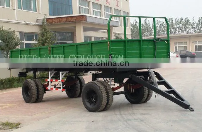 4 wheel farm trailer 4ton tipping trailer