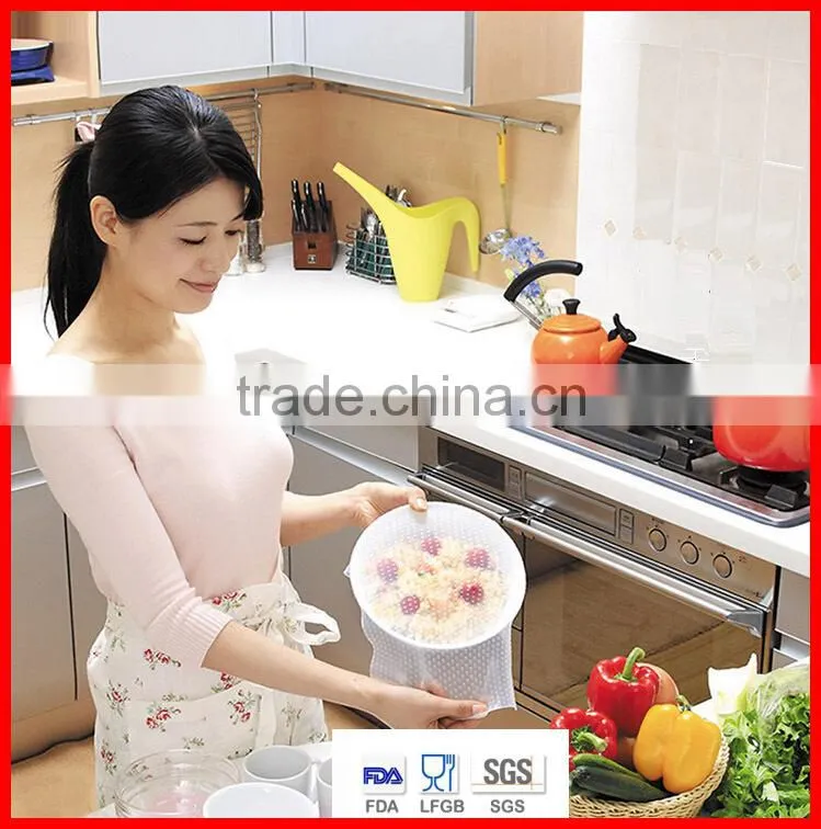 Silicone vacuum smart lid with special design