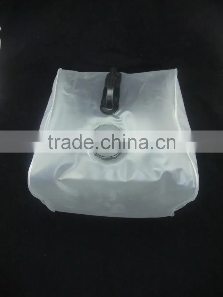 Environmental plastic folded water bag/kettle for travel portable folding bucket for outdoors picnic Accordion water bag