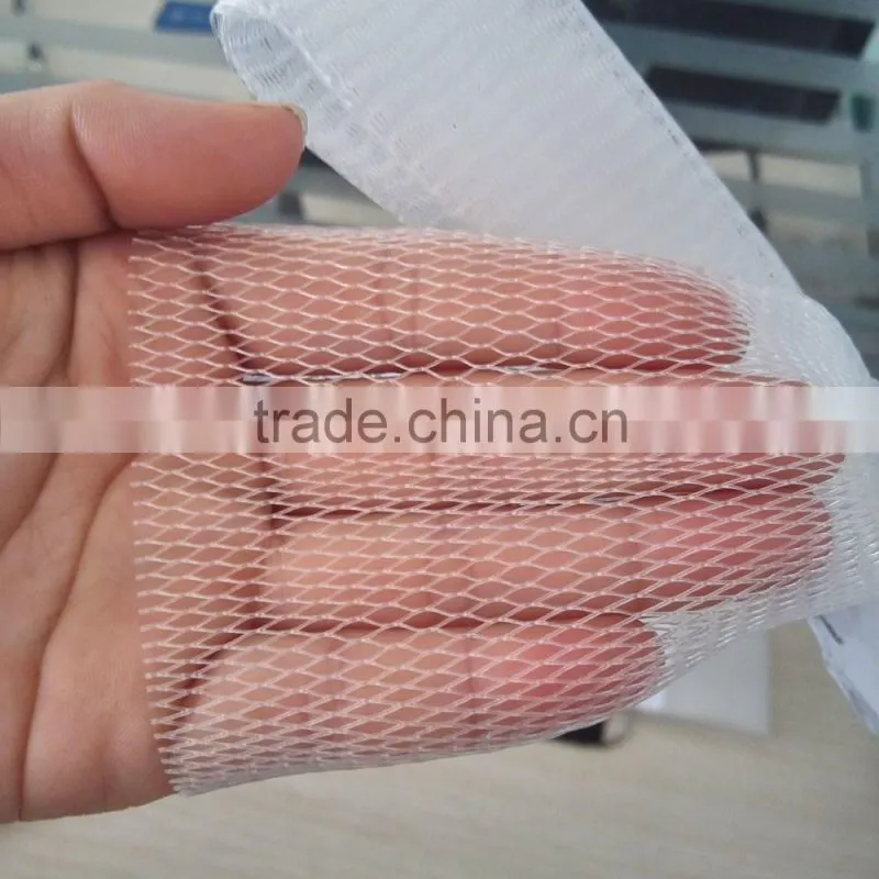 Tubular protective plastic packaging netting for bottles/metals/flowers