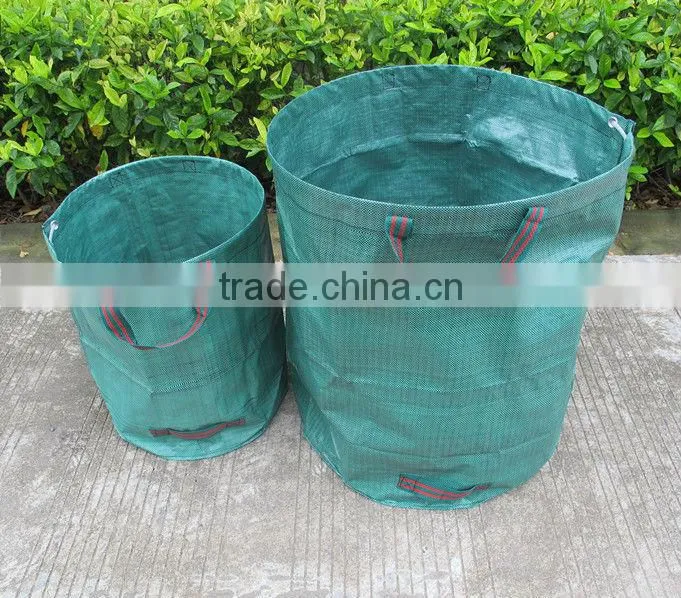 PP woven leaves yard garden waste bag container