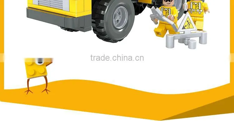 Mini engineering truck intelligent plastic children toys wholesale