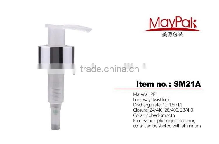 PP plastic lotion pump for shampoo factory custom lotion pump*SM21 A