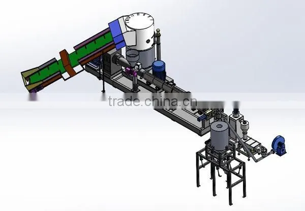 PE agglomerator granulator/PE film granule making granulation granulating machine line