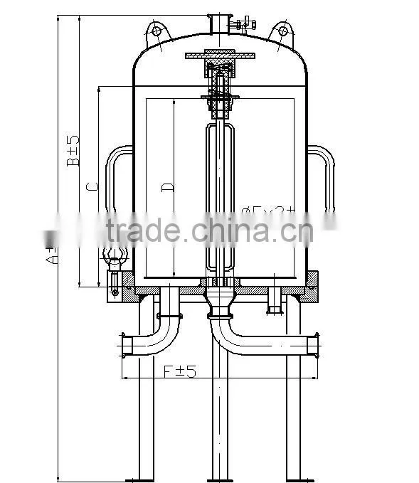 Cheap price ISO 9001 stainless steel tubular beer filterstorage tank
