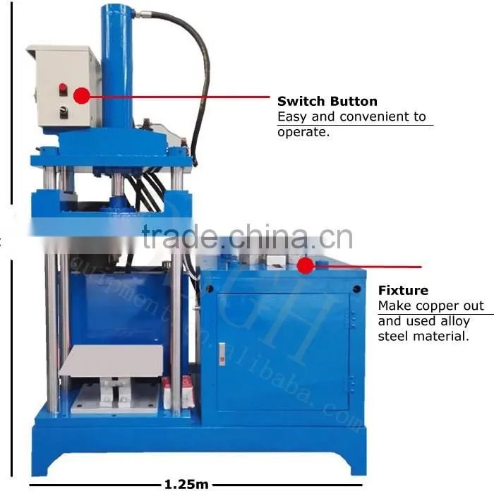 Car motor recycling used motor stator copper wire recycling machines
