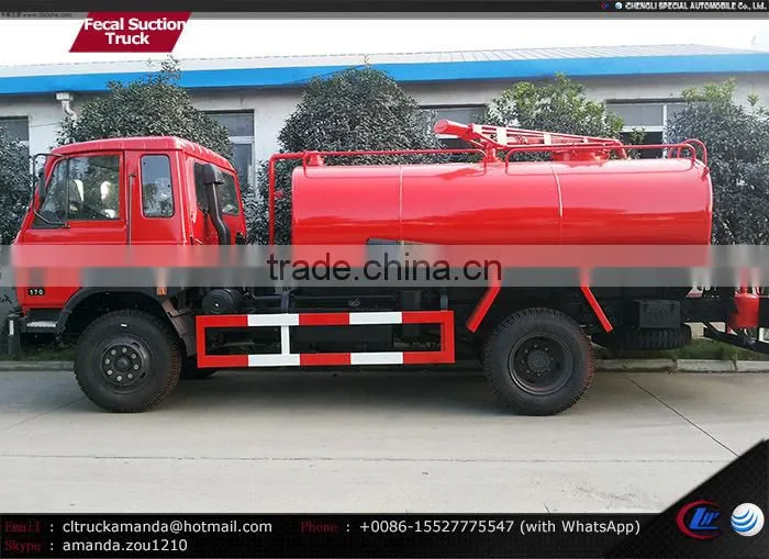 4*2 170hp 7000-8000 liters fecal suction truck Dongfeng vacuum truck 8m3