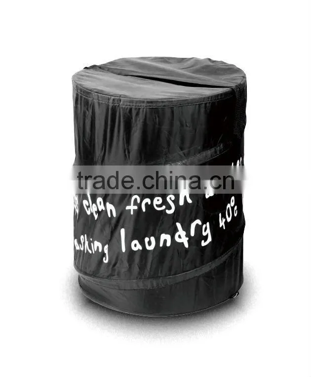 2014 nylon folding storage bin for clloecting toy and dirty clothes