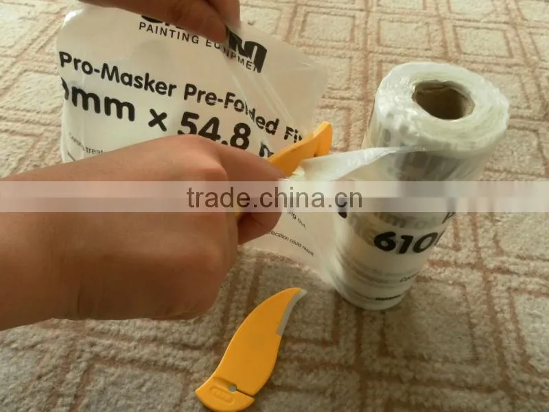 Hand masker (plastic prefolded masking film )