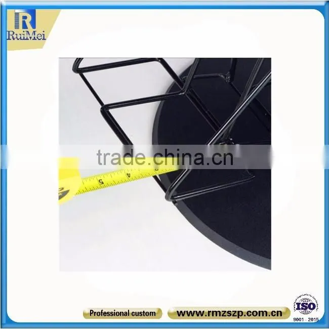 Metal free staning post card display stand