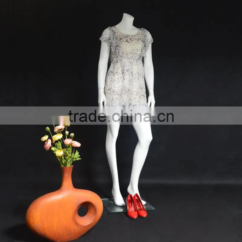 Cheap fiberglass headless female mannequin