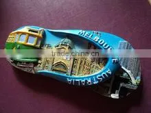 2015 slipper shape resin custom fridge magnets for home decor