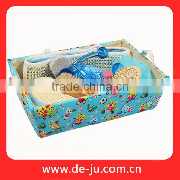 Colorful Basket Shower Paper Cask Bath Set