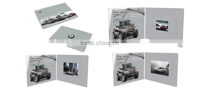 3.5 inch video greeting card display digital photo frame video brochure