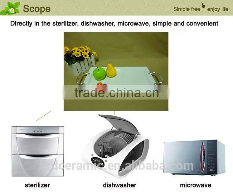 High quality stock ceramic dinner plates with handles with excellent price