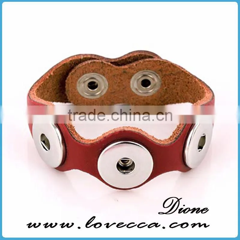 Wholesale Adjustable interchangeable jewelry snap button bracelet