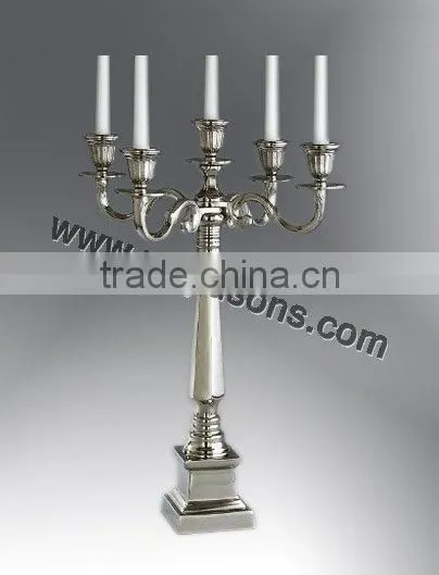 Candle holders nickel plated candelabras sale