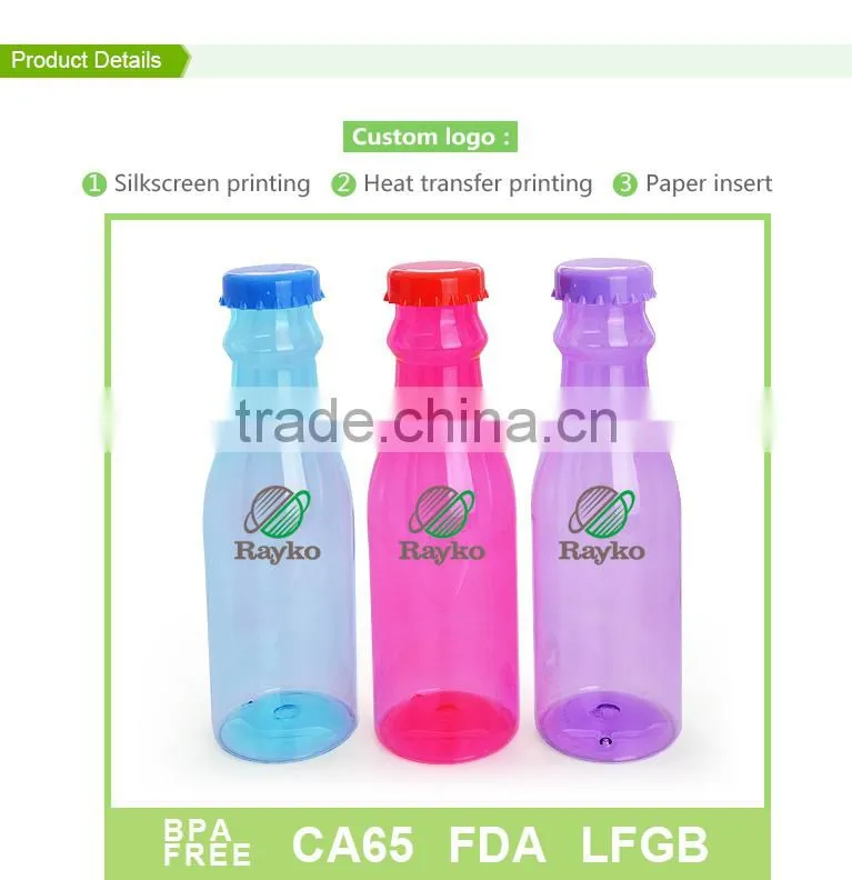China newest tritan soft drink plastic bottle