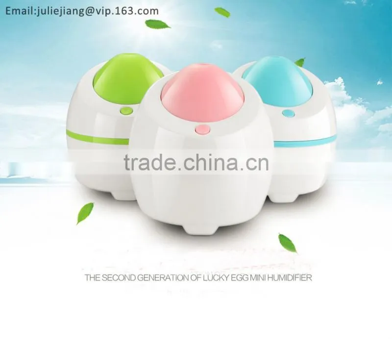 Cool Mist USB Mini Portable Quiet Personal Travel Humidifier with Night Light, Auto Safety Shut-off,Timer function, Adapter & Fi