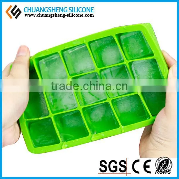 FDA grade silicone fridge square piece ice cream mold tooling