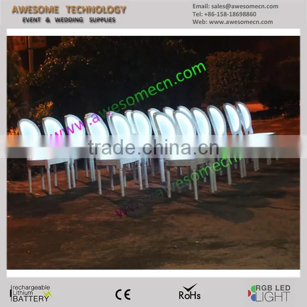 dubai wood led furniture for white wedding (CH004)