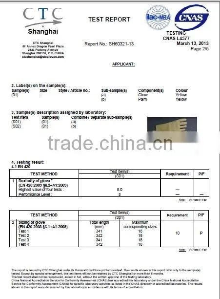 sunnyhope hotselling latex coated gloves
