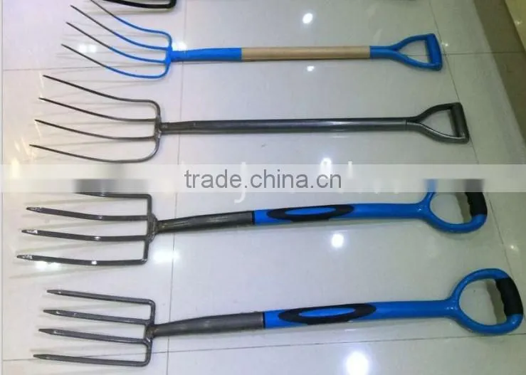 Four tines steel fork, high quality pitchfork