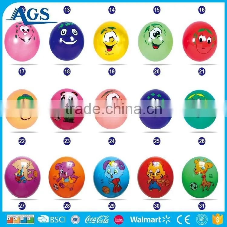 Lovely fruit vegetables style colorful massage ball kid pvc ball