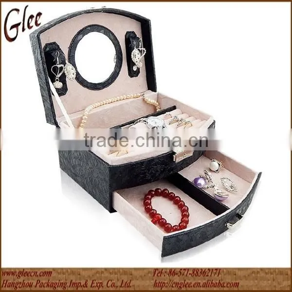 PU leather jewelry box ornament cabinet