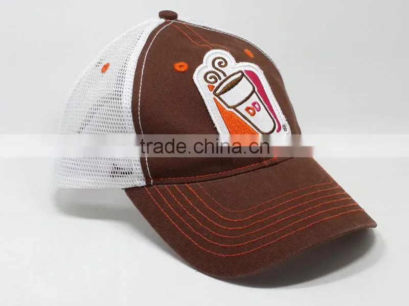 2017 mesh trucker hats with embroidery patch