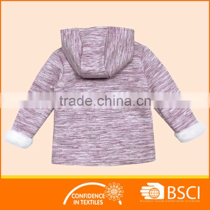 Colored Melange Winter Jacket Baby Coat