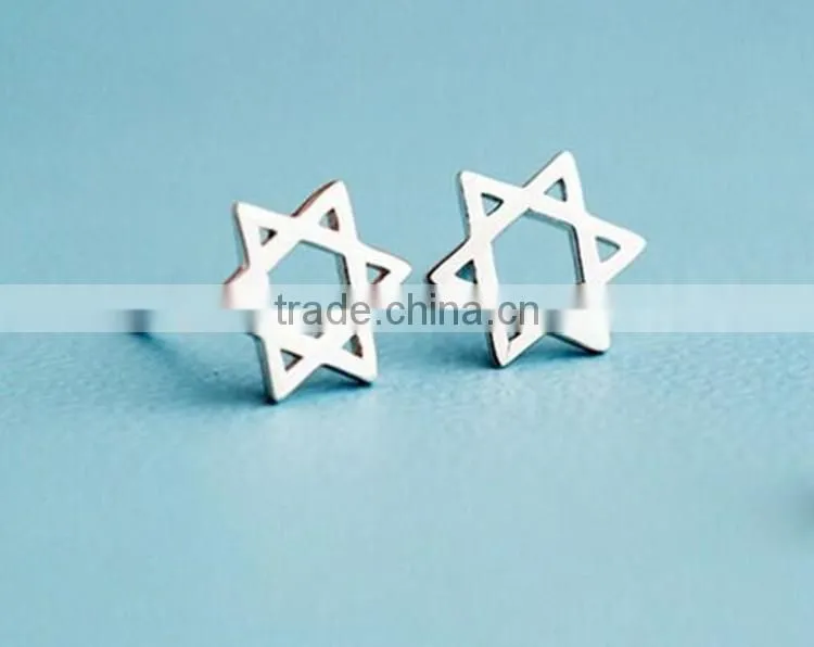 925 Sterling Silver Christmas Santa Elk Shaped Earrings