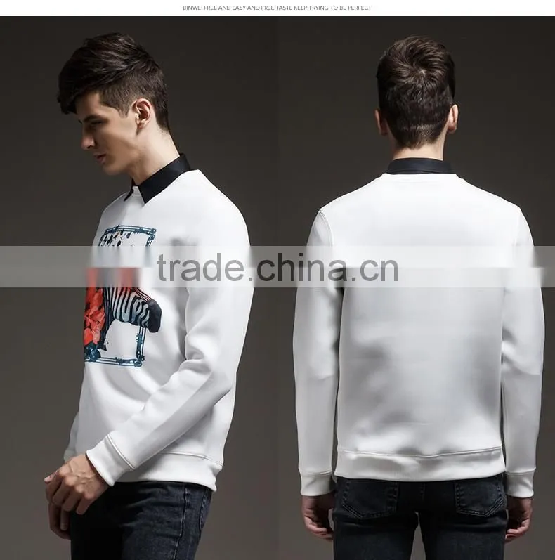 Hot Sale New Design Wholesale Good Quality Men Sweatshirt Custom Animal Print Zebra Printer Bulk Hoodie