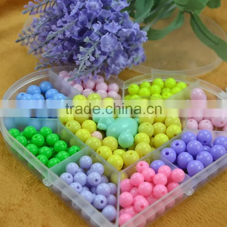 DIY cartoon jewelry beads in transparent box children DIY jewelry accessories little girl toys gift