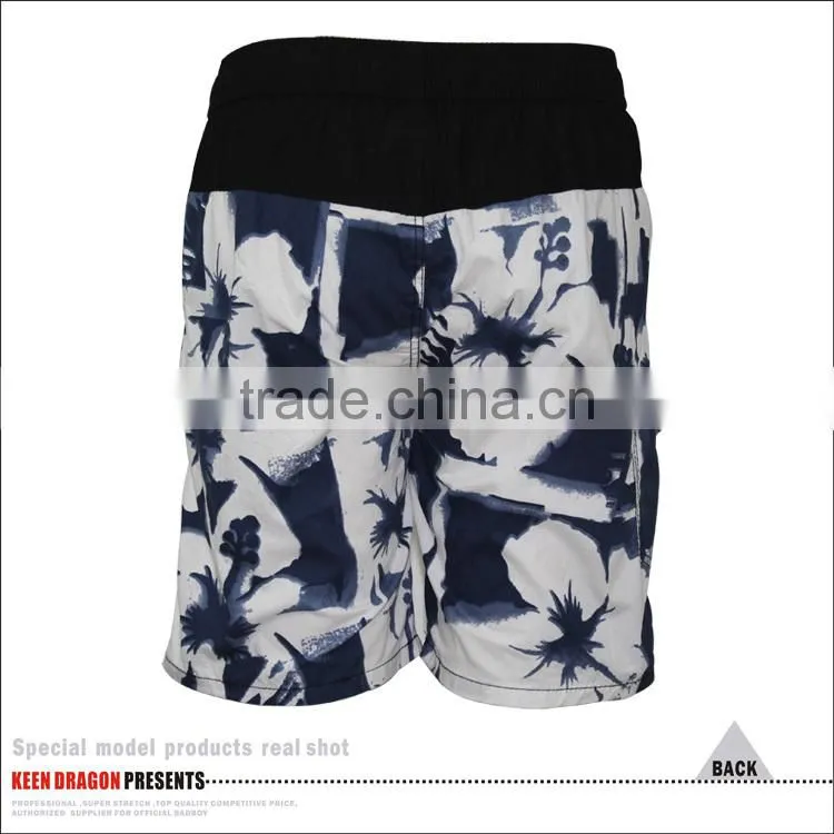 MENS FASHION STYLE ELASTIC WAISTBAND SURF BOARD SHORTS