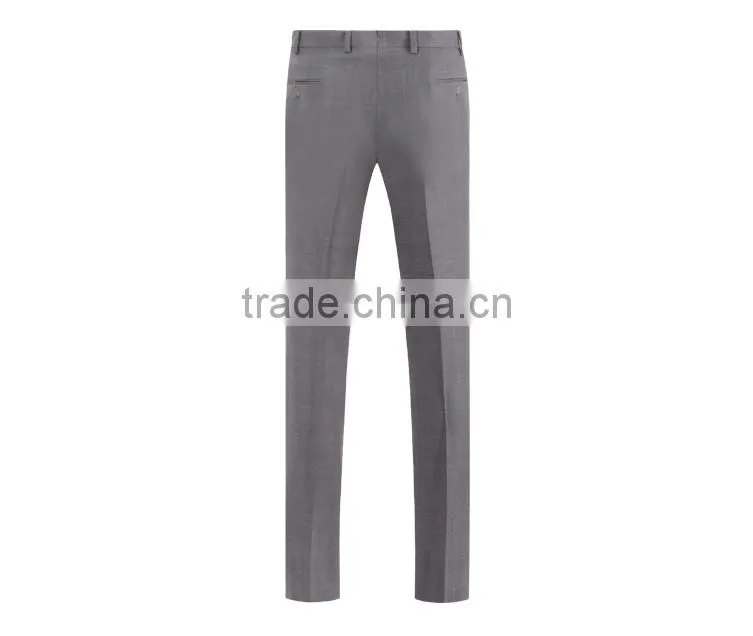 New Design Double Breast Light Grey Coat Pant Business Men Suit