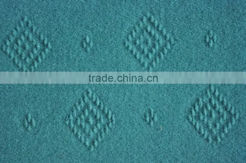 nonwoven polyester single Velour Jacquard carpet