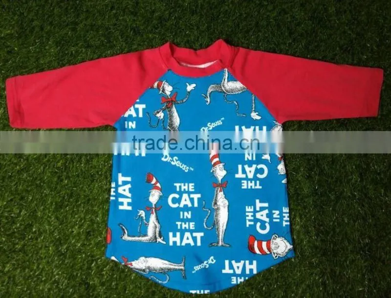 2017 easter Raglan kids shirt for baby girls icing sleeve t shirt 3/4 sleeve buny pattern spring fall t-shirt