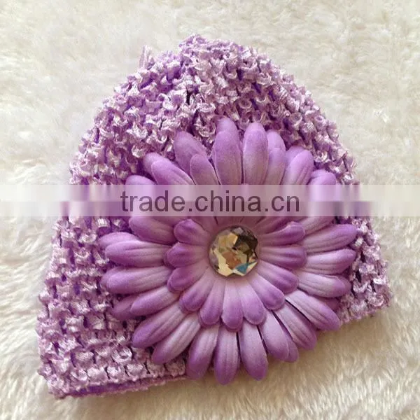 knitted daisy beanie baby hats