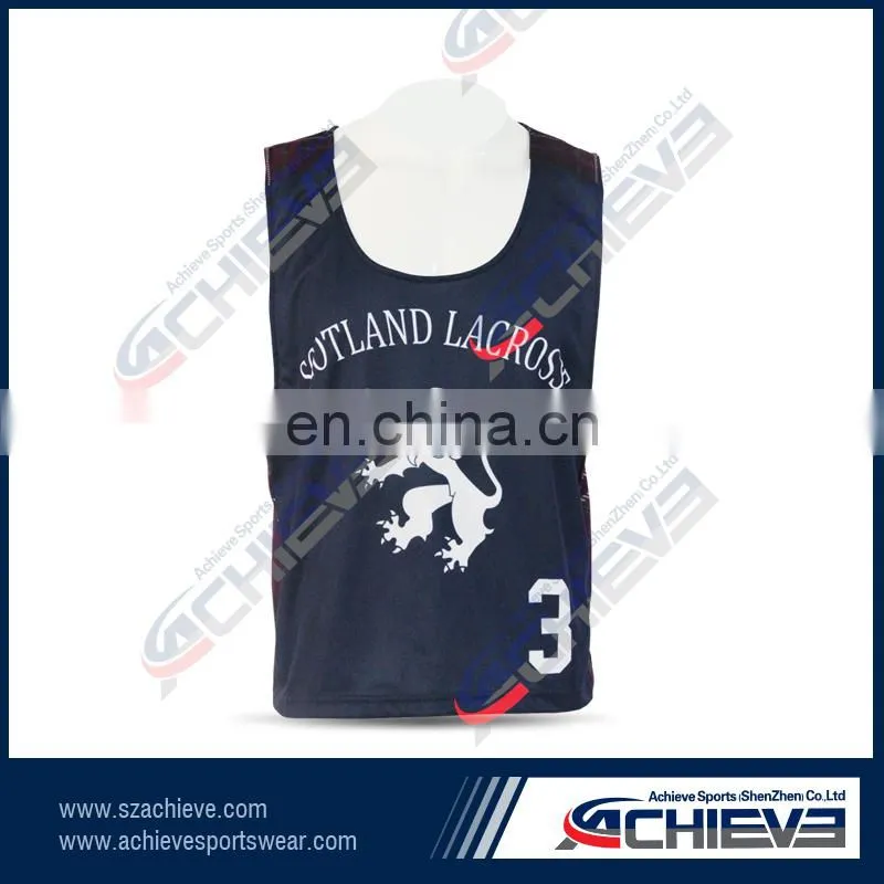 Reversible lacrosse jersey vest for man, team ,club