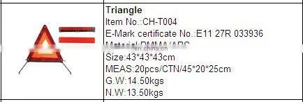 cheap triangles portable traffic road sign/red triangle road signs