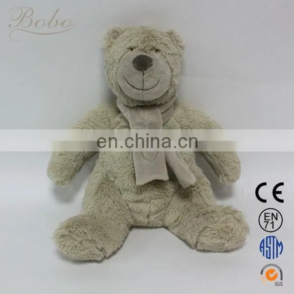 2016 wholesale plush teddy bear with scarf