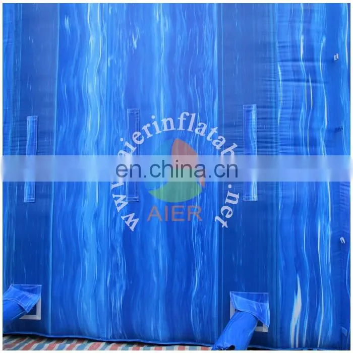 PVC High quality water slide symphony blue kids inflatable slide wholesale giant water inflatable slide for adult
