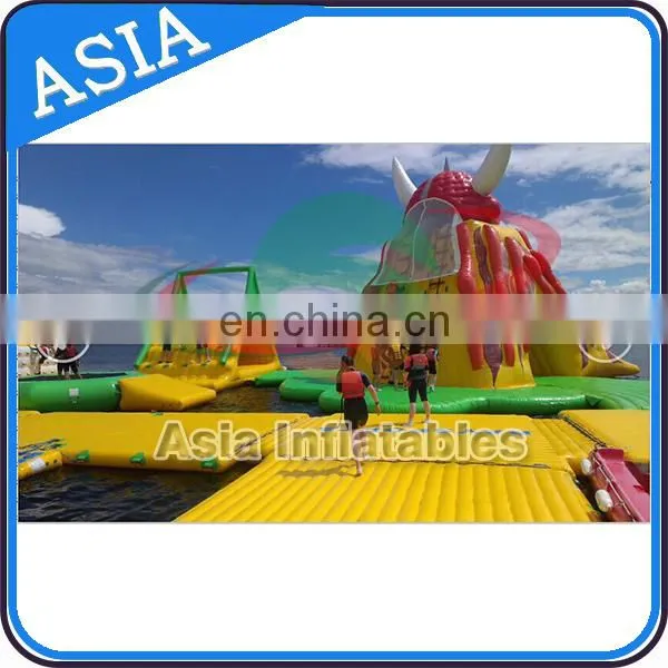 On sea aquapark inflatable water park , water amusement park playground