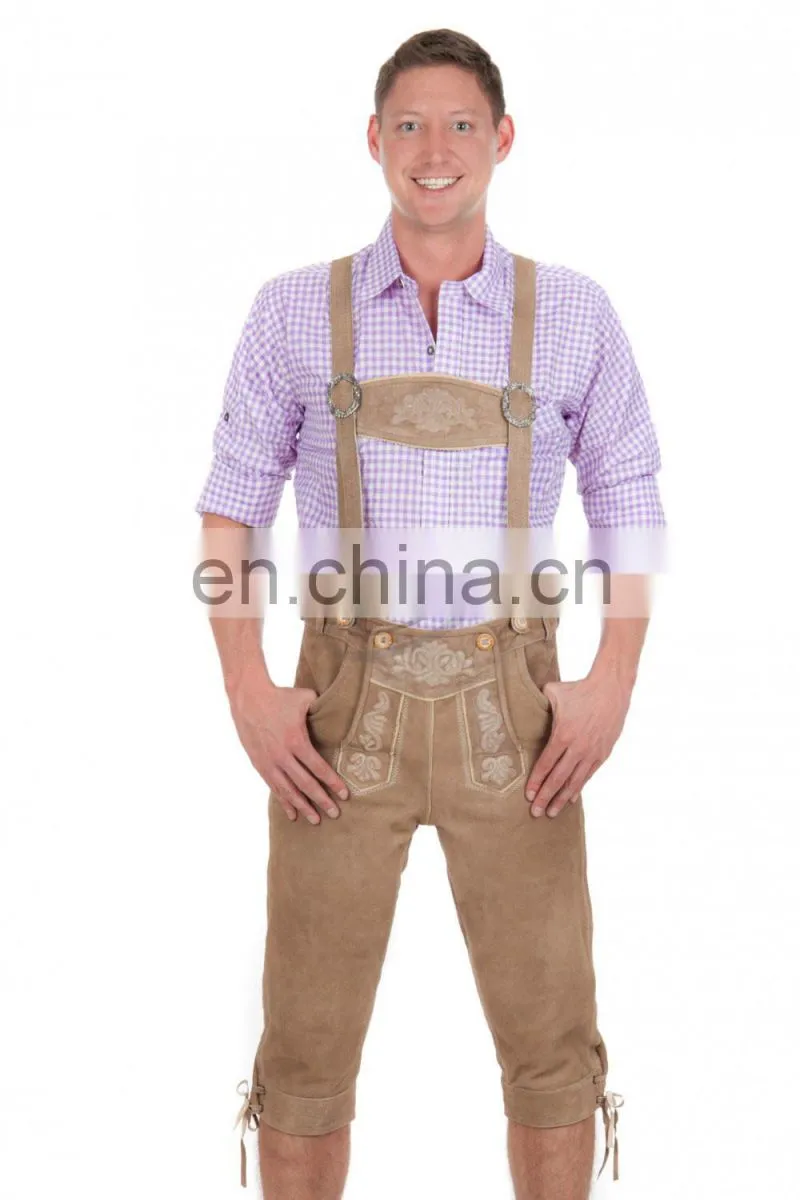 2016 Men's Stylish Bavarian Oktoberfest Trachten Lederhosen (Bavaria Clothing)
