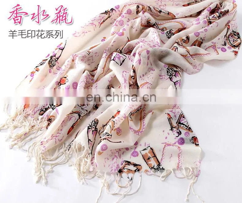 Hot New Soft Wool Cashmere Pashmina Embroidered Shawl Shawls/Scarf Scarves Wrap