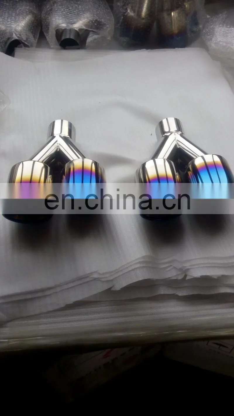 Colorful Stainless Steel Exhaust Rainbow Muffler tail pipe for Car.