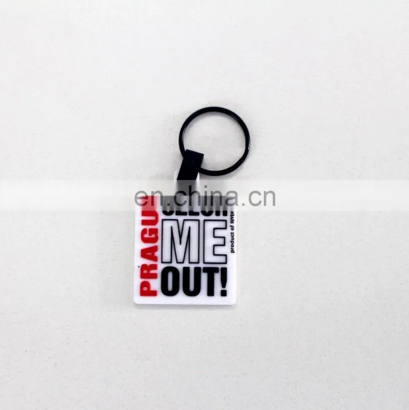 Fashionable rubber doll key chain