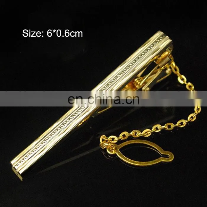 Bird printing on silver background brass tie clip with keychain