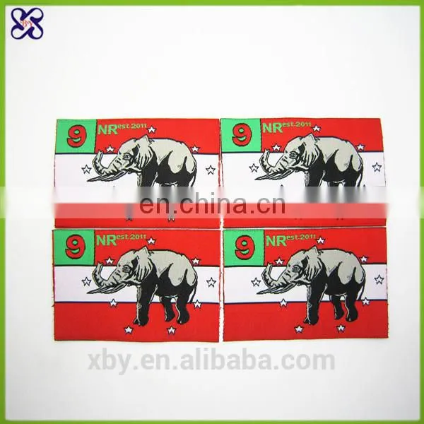 Logo woven label low minimum/clothing care labels